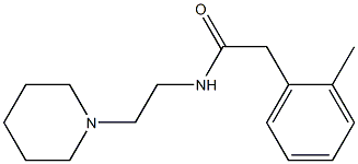 2-(2-methylphenyl)-N-(2-piperidin-1-ylethyl)acetamide Struktur