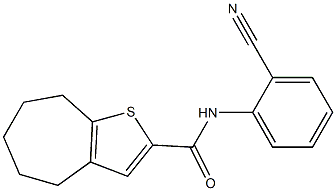 N-(2-cyanophenyl)-5,6,7,8-tetrahydro-4H-cyclohepta[b]thiophene-2-carboxamide