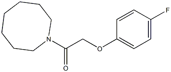 1-(azocan-1-yl)-2-(4-fluorophenoxy)ethanone Struktur