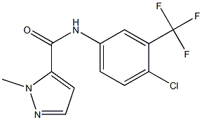 N-[4-chloro-3-(trifluoromethyl)phenyl]-2-methylpyrazole-3-carboxamide Struktur