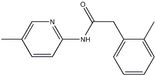 2-(2-methylphenyl)-N-(5-methylpyridin-2-yl)acetamide Struktur