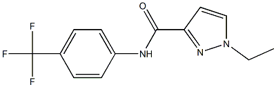 1-ethyl-N-[4-(trifluoromethyl)phenyl]pyrazole-3-carboxamide Struktur