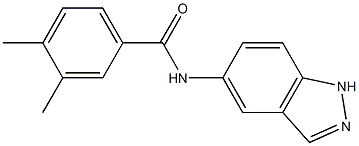 N-(1H-indazol-5-yl)-3,4-dimethylbenzamide Struktur