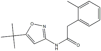 N-(5-tert-butyl-1,2-oxazol-3-yl)-2-(2-methylphenyl)acetamide Struktur