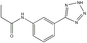 N-[3-(2H-tetrazol-5-yl)phenyl]propanamide Struktur