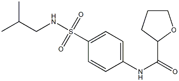 N-[4-(2-methylpropylsulfamoyl)phenyl]oxolane-2-carboxamide Struktur