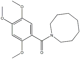 azocan-1-yl-(2,4,5-trimethoxyphenyl)methanone Struktur