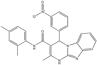 N-(2,4-dimethylphenyl)-2-methyl-4-(3-nitrophenyl)-1,4-dihydropyrimido[1,2-a]benzimidazole-3-carboxamide