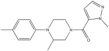 [3-methyl-4-(4-methylphenyl)piperazin-1-yl]-(2-methylpyrazol-3-yl)methanone