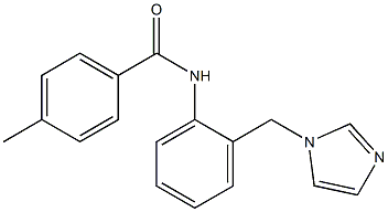 N-[2-(imidazol-1-ylmethyl)phenyl]-4-methylbenzamide Struktur