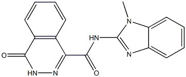 N-(1-methylbenzimidazol-2-yl)-4-oxo-3H-phthalazine-1-carboxamide Struktur