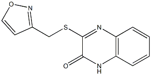 3-(1,2-oxazol-3-ylmethylsulfanyl)-1H-quinoxalin-2-one Struktur