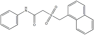 2-(naphthalen-1-ylmethylsulfonyl)-N-phenylacetamide Struktur