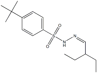 4-tert-butyl-N-[(Z)-2-ethylbutylideneamino]benzenesulfonamide Struktur