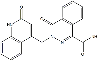 N-methyl-4-oxo-3-[(2-oxo-1H-quinolin-4-yl)methyl]phthalazine-1-carboxamide Struktur