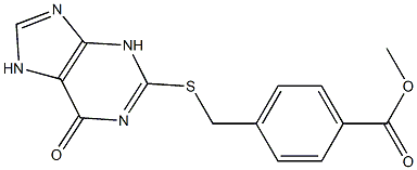 methyl 4-[(6-oxo-3,7-dihydropurin-2-yl)sulfanylmethyl]benzoate Struktur