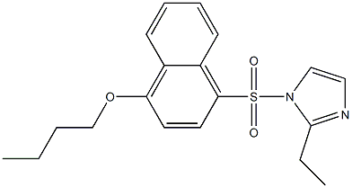 1-(4-butoxynaphthalen-1-yl)sulfonyl-2-ethylimidazole Struktur