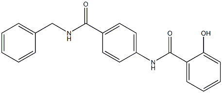 N-[4-(benzylcarbamoyl)phenyl]-2-hydroxybenzamide Struktur