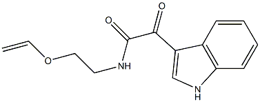 N-(2-ethenoxyethyl)-2-(1H-indol-3-yl)-2-oxoacetamide Struktur