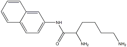 2,6-diamino-N-naphthalen-2-ylhexanamide Struktur