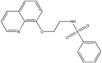 N-(2-quinolin-8-yloxyethyl)benzenesulfonamide