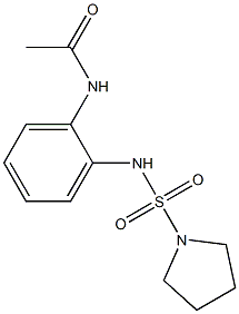 N-[2-(pyrrolidin-1-ylsulfonylamino)phenyl]acetamide Struktur