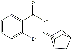 N-[(E)-3-bicyclo[2.2.1]heptanylideneamino]-2-bromobenzamide Struktur