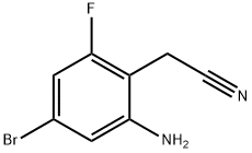 2-AMINO-4-BROMO-6-FLUORO-BENZYL CYANIDE Struktur