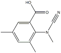 Anthranilicacid,N-(cyanomethyl)-3,5-dimethyl-(6CI) Struktur