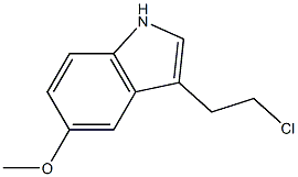 1H-INDOLE,3-(2-CHLOROETHYL)-5-METHOXY- Struktur