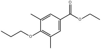 3,5-Dimethyl-4-propoxybenzoic acid ethyl ester Struktur