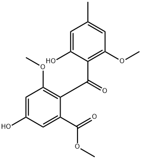 Monomethylsulochrin Struktur