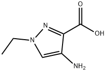 1H-Pyrazole-3-carboxylic  acid,  4-amino-1-ethyl- Struktur