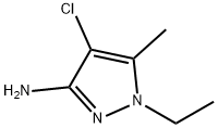 1H-Pyrazol-3-amine,  4-chloro-1-ethyl-5-methyl- Struktur