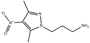 3-(3,5-dimethyl-4-nitro-1H-pyrazol-1-yl)propan-1-amine Struktur