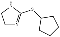 1H-Imidazole,2-(cyclopentylthio)-4,5-dihydro-(9CI) Struktur