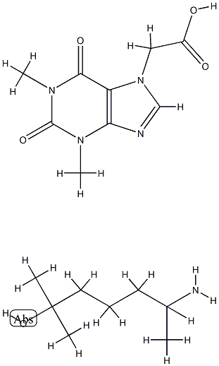 1,2,3,6-Tetrahydro-1,3-dimethyl-2,6-dioxo-7H-purin-7-essigsure, Verbindung mit 6-Amino-2-methylheptan-2-ol (1:1)