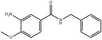 3-amino-N-benzyl-4-methoxybenzamide Struktur