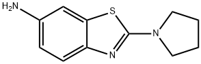 6-Benzothiazolamine,2-(1-pyrrolidinyl)-(9CI) Struktur