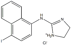 1H-Imidazol-2-amine,4,5-dihydro-N-(4-iodo-1-naphthalenyl)-, hydrochloride (1:1) Struktur