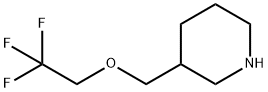 3-[(2,2,2-trifluoroethoxy)methyl]piperidine Struktur