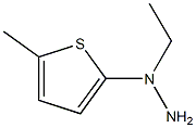 1-(1-(5-methylthiophen-2-yl)ethyl)hydrazine Struktur