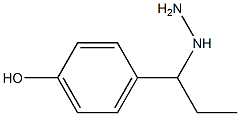 1-(1-(4-hydroxyphenyl)propyl)hydrazine Struktur