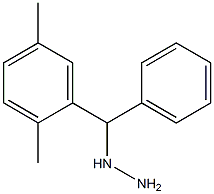 1-[(2,5-dimethylphenyl)(phenyl)methyl]hydrazine Struktur