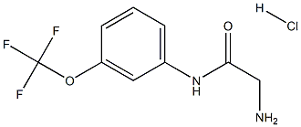 2-amino-N-[3-(trifluoromethoxy)phenyl]acetamide Struktur