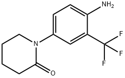 1-[4-AMINO-3-(TRIFLUOROMETHYL)PHENYL]PIPERIDIN-2-ONE Struktur