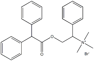 [a-(Hydroxymethyl)benzyl]trimethylammoniumbromide, diphenylacetate (7CI) Struktur