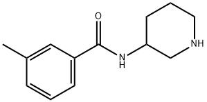 3-methyl-N-(piperidin-3-yl)benzamide Struktur