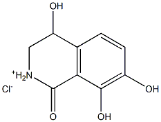 1(2H)-Isoquinolinone,3,4-dihydro-4,7,8-trihydroxy-, hydrochloride (1:1) Struktur