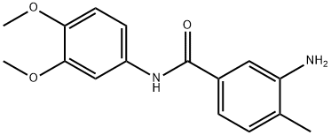 3-amino-N-(3,4-dimethoxyphenyl)-4-methylbenzamide Struktur